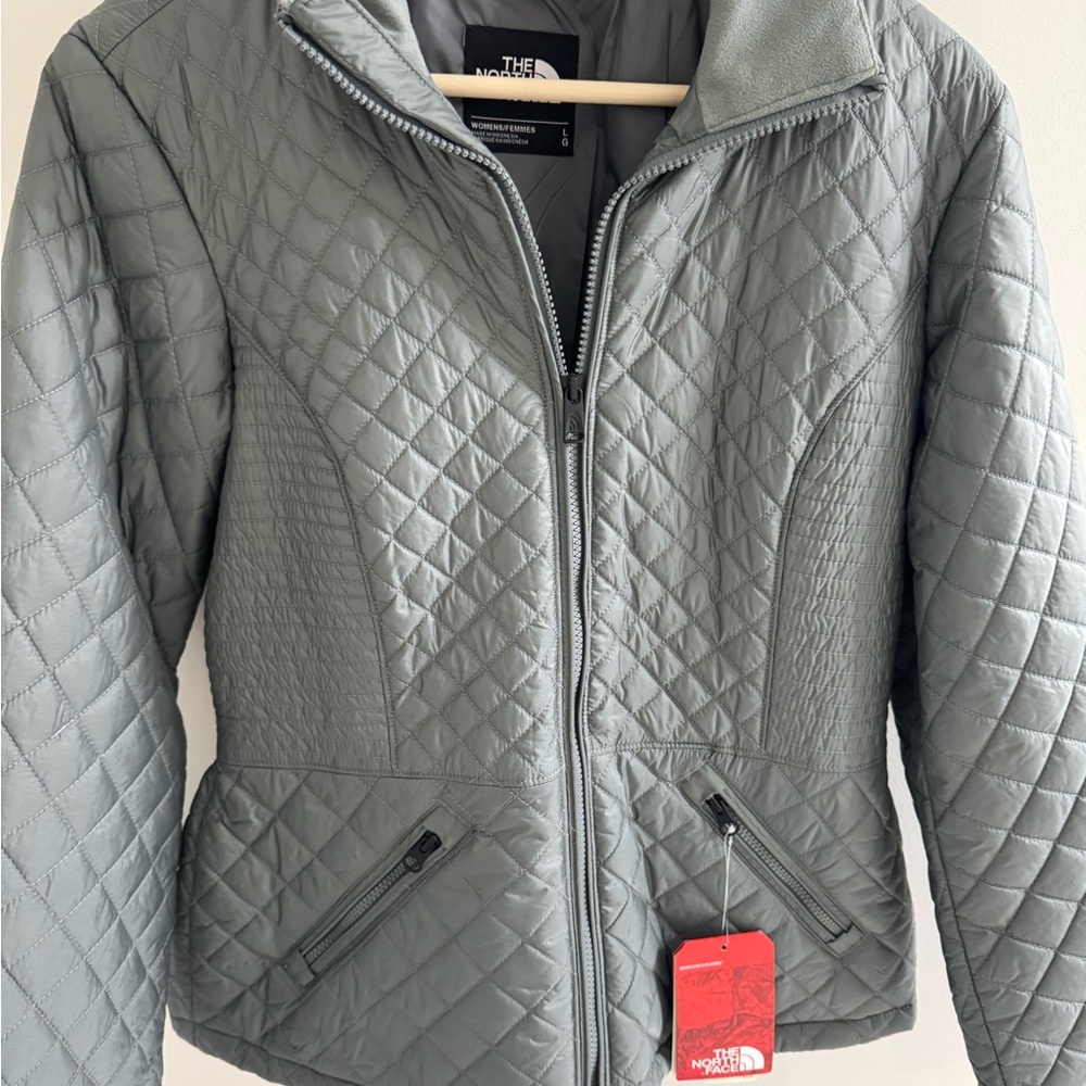 The North Face Women's Gray Quilted Puffer Jacket
